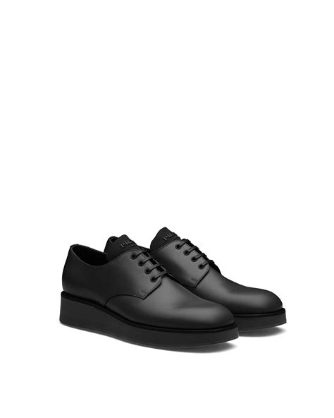 prada derby shoes women's